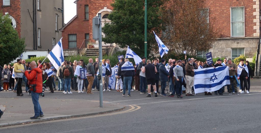 Scenes from pro-Israel march and rally in Dublin - October 15 2023
